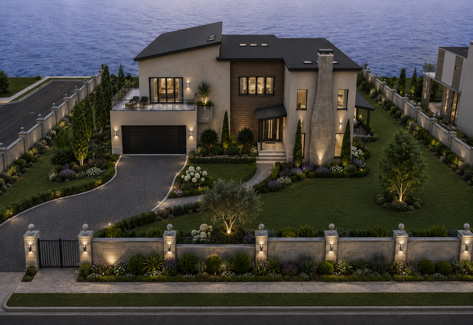 Modern waterfront Edgewater home
